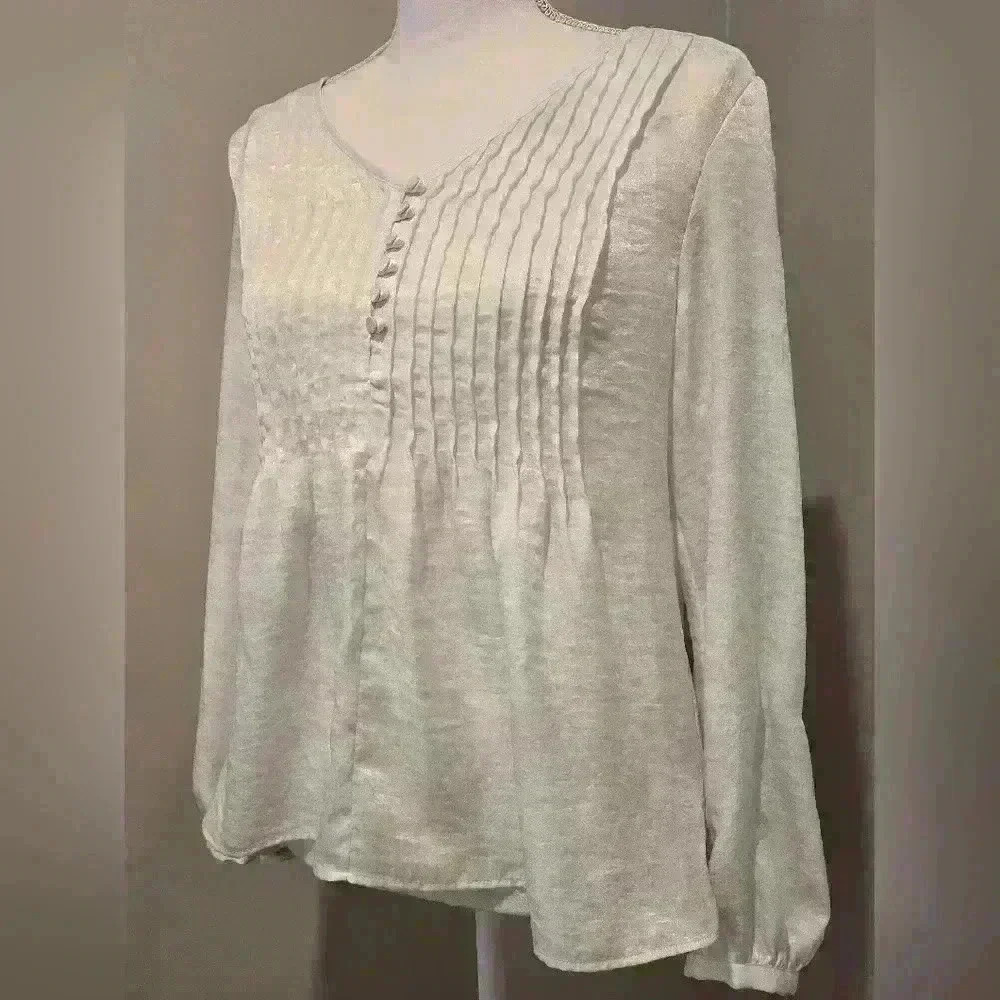 Calvin Klein Blouse Size Medium - Picture 5 of 9